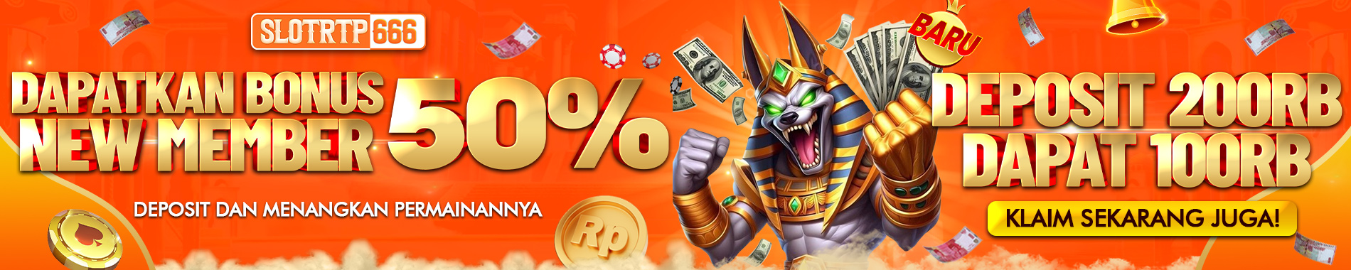 BONUS 50% SLOT GACOR RTP666